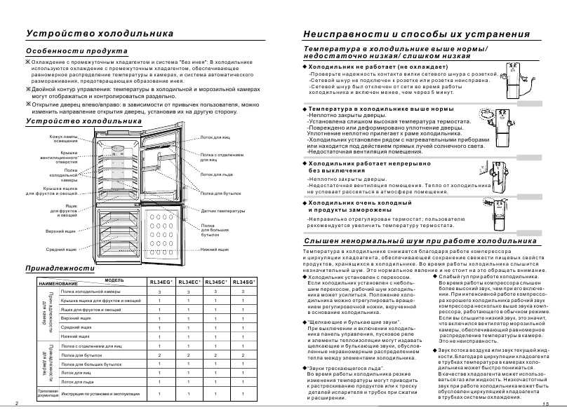 Инструкция Samsung RL-34EGMS
