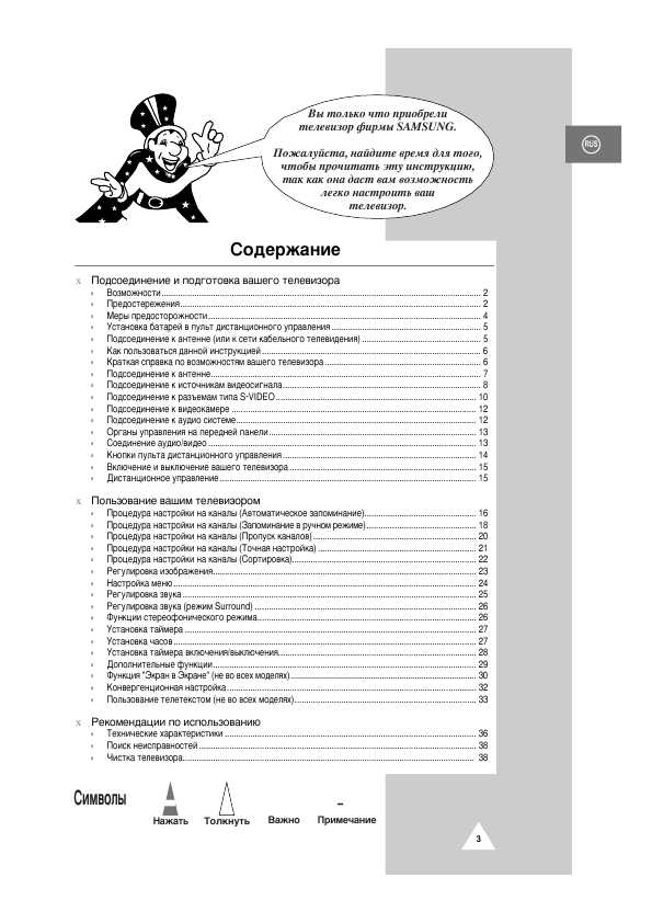 Инструкция Samsung SP-524JMTR