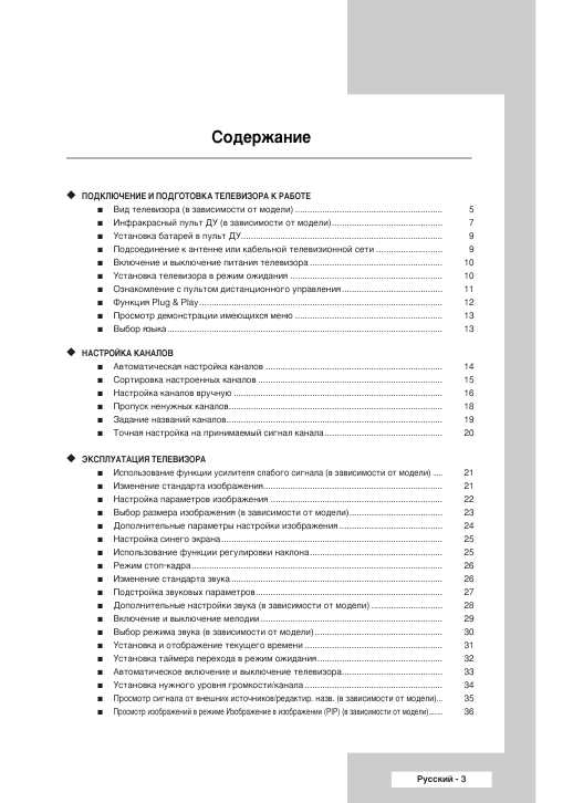 Инструкция Samsung WS-32Z308P