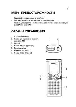 Инструкция Sanyo ICR-B30