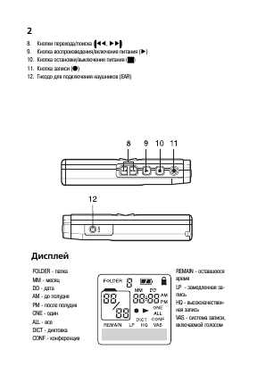 Инструкция Sanyo ICR-B30