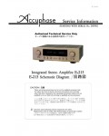 Сервисная инструкция Accuphase E-213