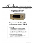 Сервисная инструкция ACCUPHASE E-550