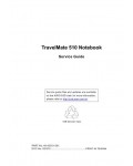 Сервисная инструкция Acer TravelMate 510 S