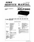 Сервисная инструкция AIWA AD-F350
