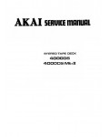 Сервисная инструкция Akai 4000DS, 4000DS, MK2