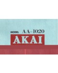 Сервисная инструкция AKAI AA-1020, 1020L