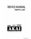Сервисная инструкция AKAI AA-1030, 1030L
