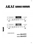 Сервисная инструкция Akai AA-R21, AA-R31