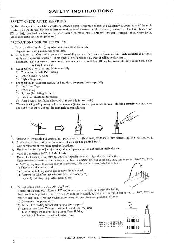 Сервисная инструкция Akai AM-U1, AM-U2F