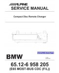 Сервисная инструкция Alpine BMW 65.12-6 958 205