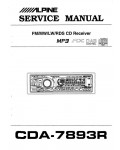 Сервисная инструкция Alpine CDA-7893R