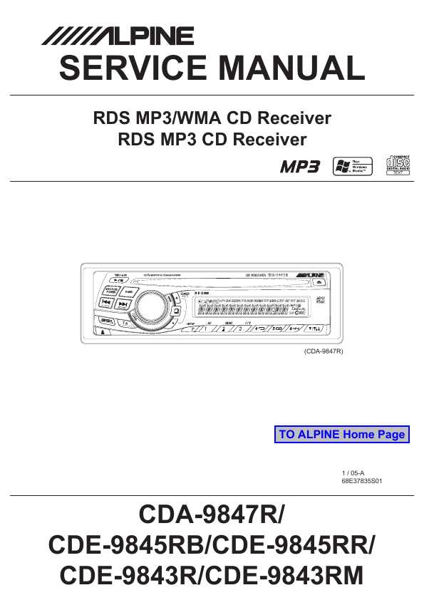 Инструкция alpine cda 9847r