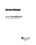 Сервисная инструкция Alto MAXIDRIVE-3.4