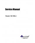 Сервисная инструкция Alto MC500.4