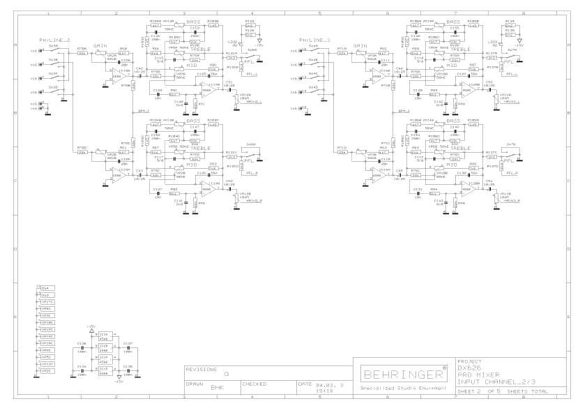 Сервисная инструкция Behringer DX626