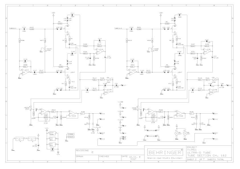 Сервисная инструкция Behringer T-1951 ULTRA-Q-TUBE