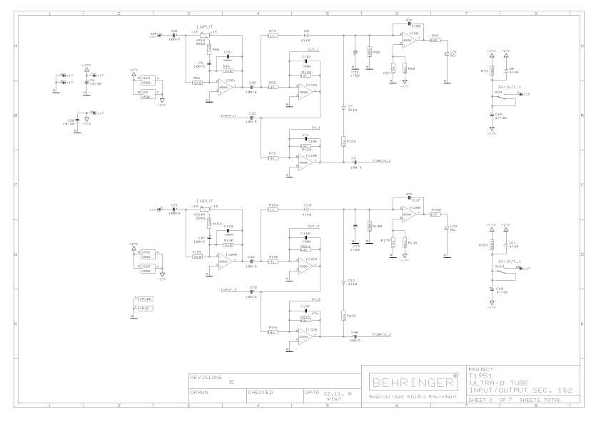 Сервисная инструкция Behringer T-1951 ULTRA-Q-TUBE