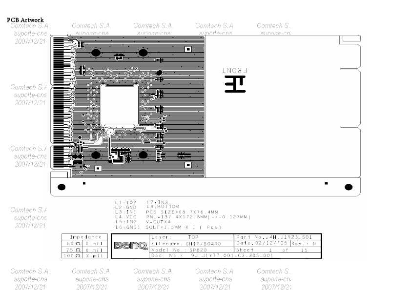 Сервисная инструкция Benq SP-831, Level 3