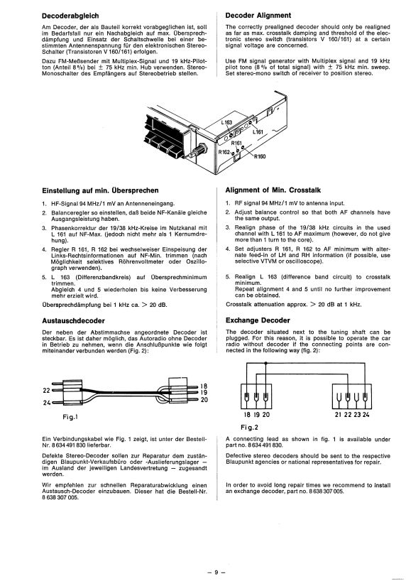 Сервисная инструкция BLAUPUNKT FRANKFURT-STEREO-7631642