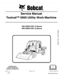 Сервисная инструкция BOBCAT TOOLCAT, 5600, 2-10