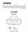 Сервисная инструкция Casio CD-350S