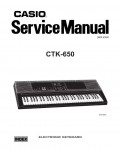 Сервисная инструкция Casio CTK-650