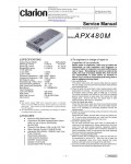 Сервисная инструкция Clarion APX480M