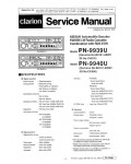 Сервисная инструкция Clarion PN-9939U, PN-9940U (NISSAN)
