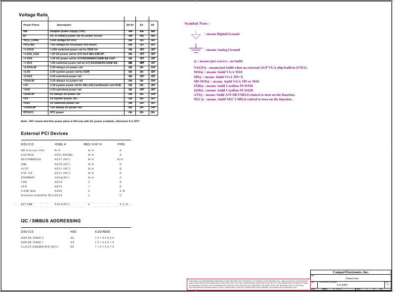 Схема Compal LA-1811R0.7