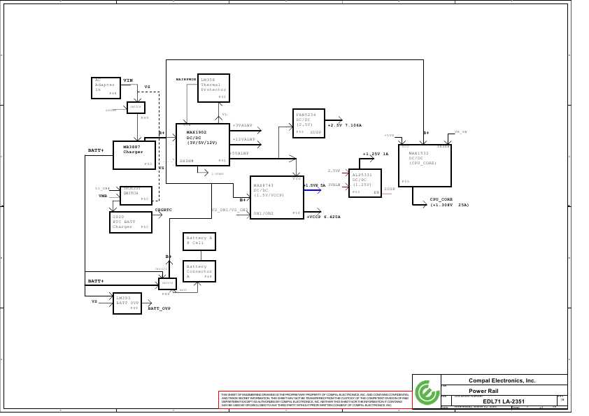 Схема Compal LA-2351 EDL70 EDL71