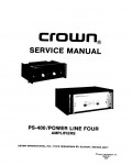 Сервисная инструкция Crown PS-400