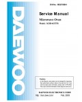 Сервисная инструкция Daewoo KOR-6C07 (5S)