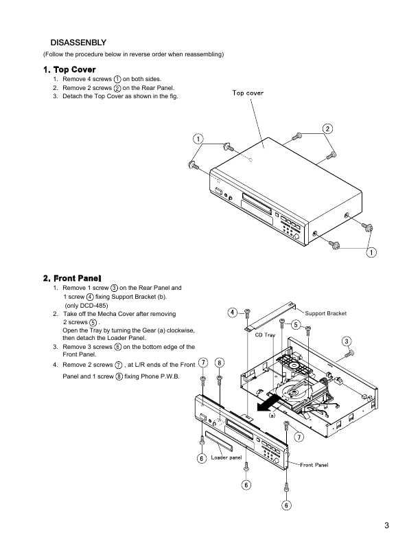 Сервисная инструкция Denon DCD-485, 685