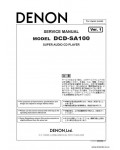 Сервисная инструкция DENON DCD-SA100