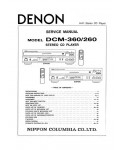 Сервисная инструкция Denon DCM-260, DCM-360