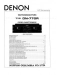 Сервисная инструкция Denon DN-770R (немецкий язык)