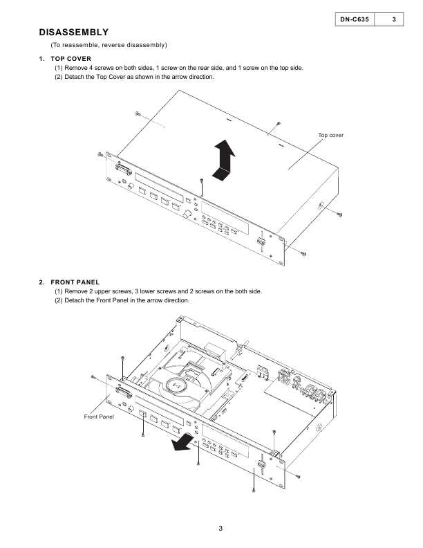 Сервисная инструкция Denon DN-C635