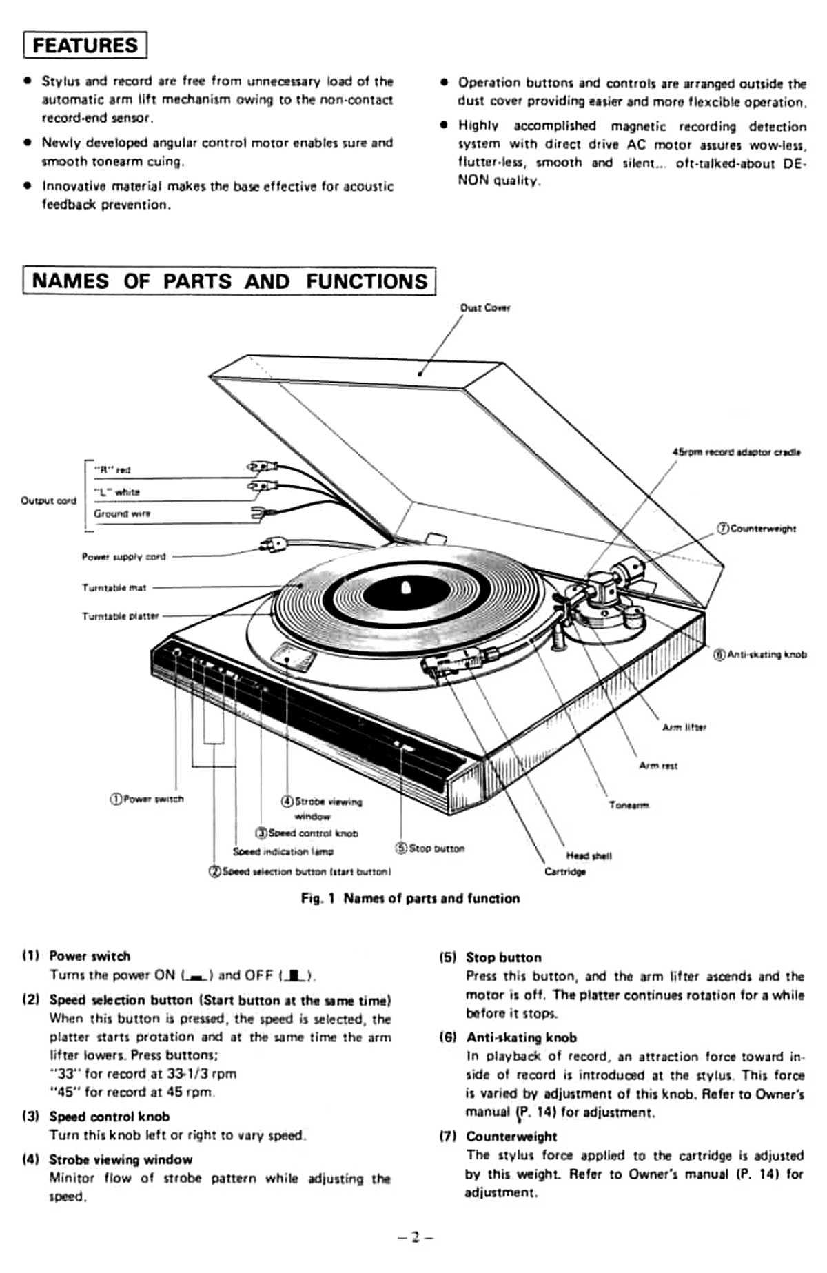 Сервисная инструкция Denon DP-30L