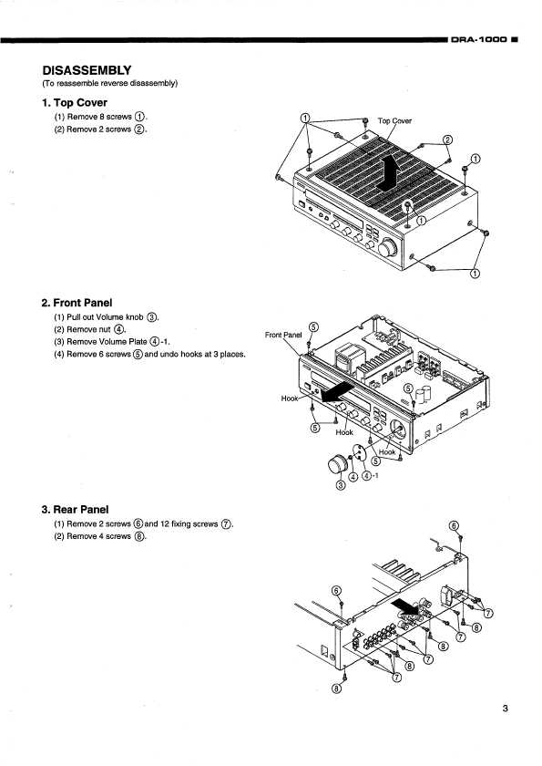 Сервисная инструкция Denon DRA-1000