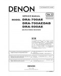 Сервисная инструкция Denon DRA-500AE, DRA-700AE