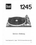 Сервисная инструкция DUAL 1245, DE