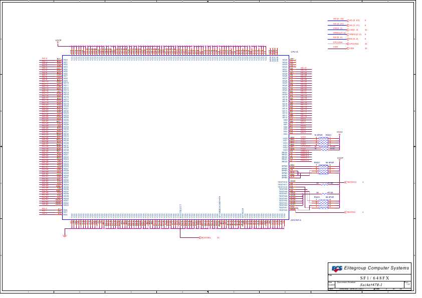 Схема Elitegroup ECS SF1 648FX REV.1.0