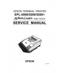 Сервисная инструкция Epson EPL-5000, EPL-5200, EPL-5200+