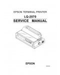 Сервисная инструкция Epson LQ-2070