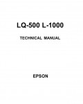 Сервисная инструкция Epson LQ-500