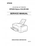 Сервисная инструкция Epson Stylus Color 800