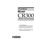 Сервисная инструкция Fostex CR300