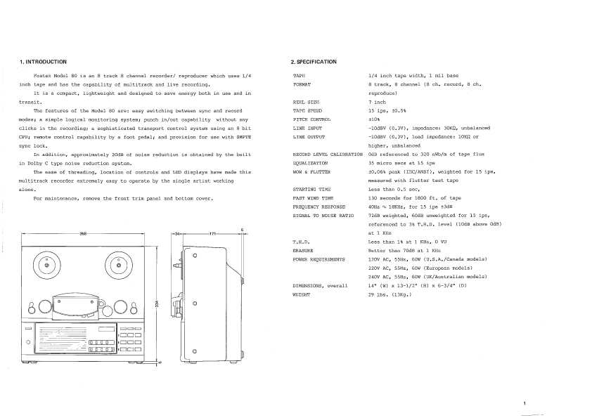 Сервисная инструкция Fostex MODEL-80