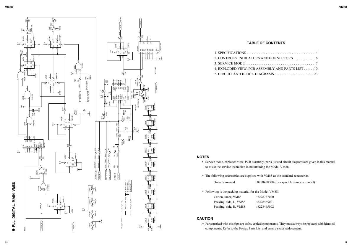 Сервисная инструкция Fostex VM88